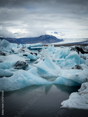 Iceberg lagoon at Jokulsarlon Iceland