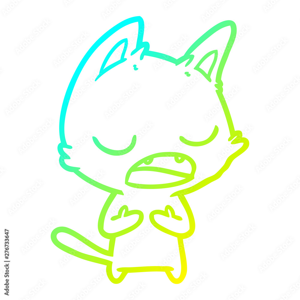 cold gradient line drawing talking cat cartoon cold gradient line drawing talking cat cartoon