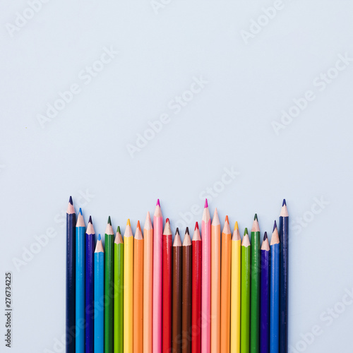 Set of colored pencils