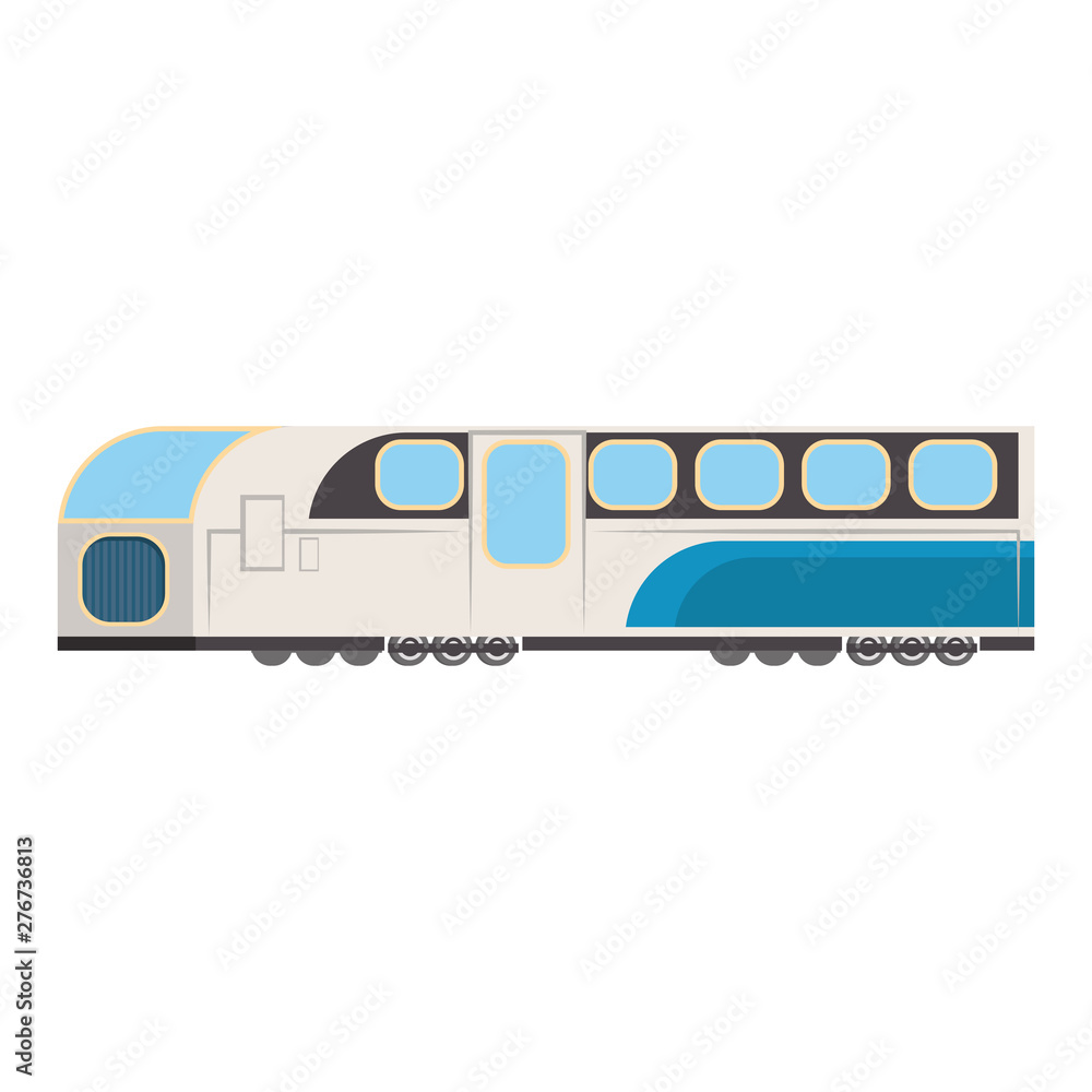 Fototapeta premium Train public transport isolated symbol vector illustration