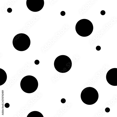 Seamless pattern of dots for the decoration of the fabric, vector image