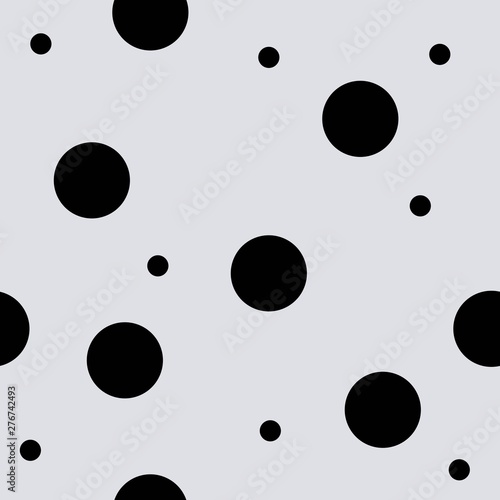 Seamless pattern of dots for the decoration of the fabric, vector image