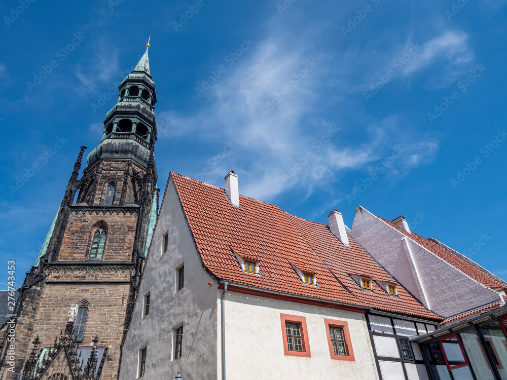Obraz premium Dom mit Priesterhäuser in Zwickau