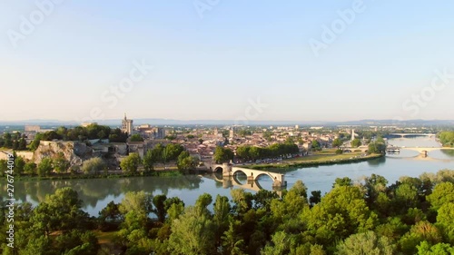 Old medieval bridge of Avignon France
