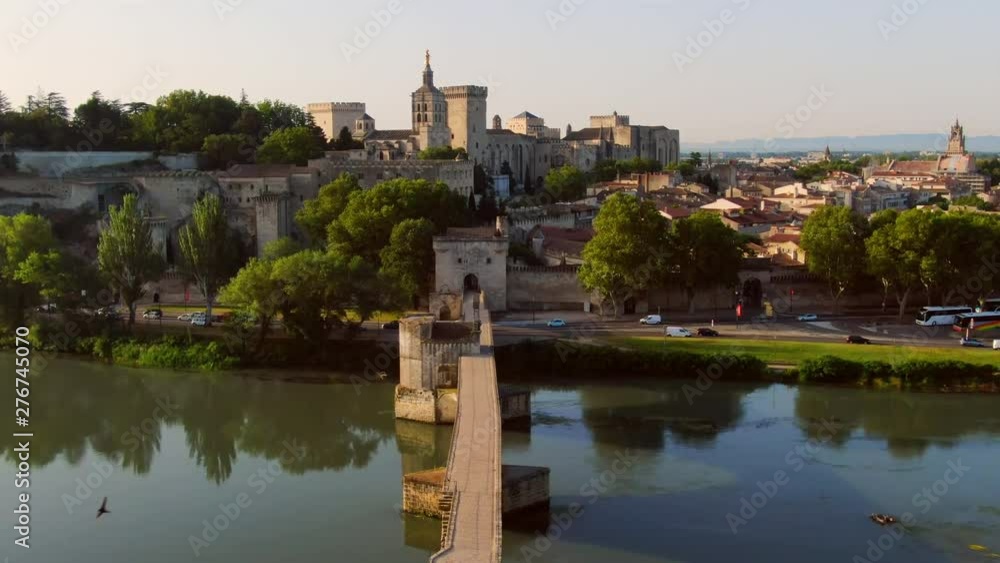 Aerial view of Avignon France skyline Aerial view of Avignon France skyline