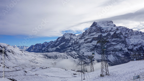 Snow on the Grindelwald,  Switzerland in Europe