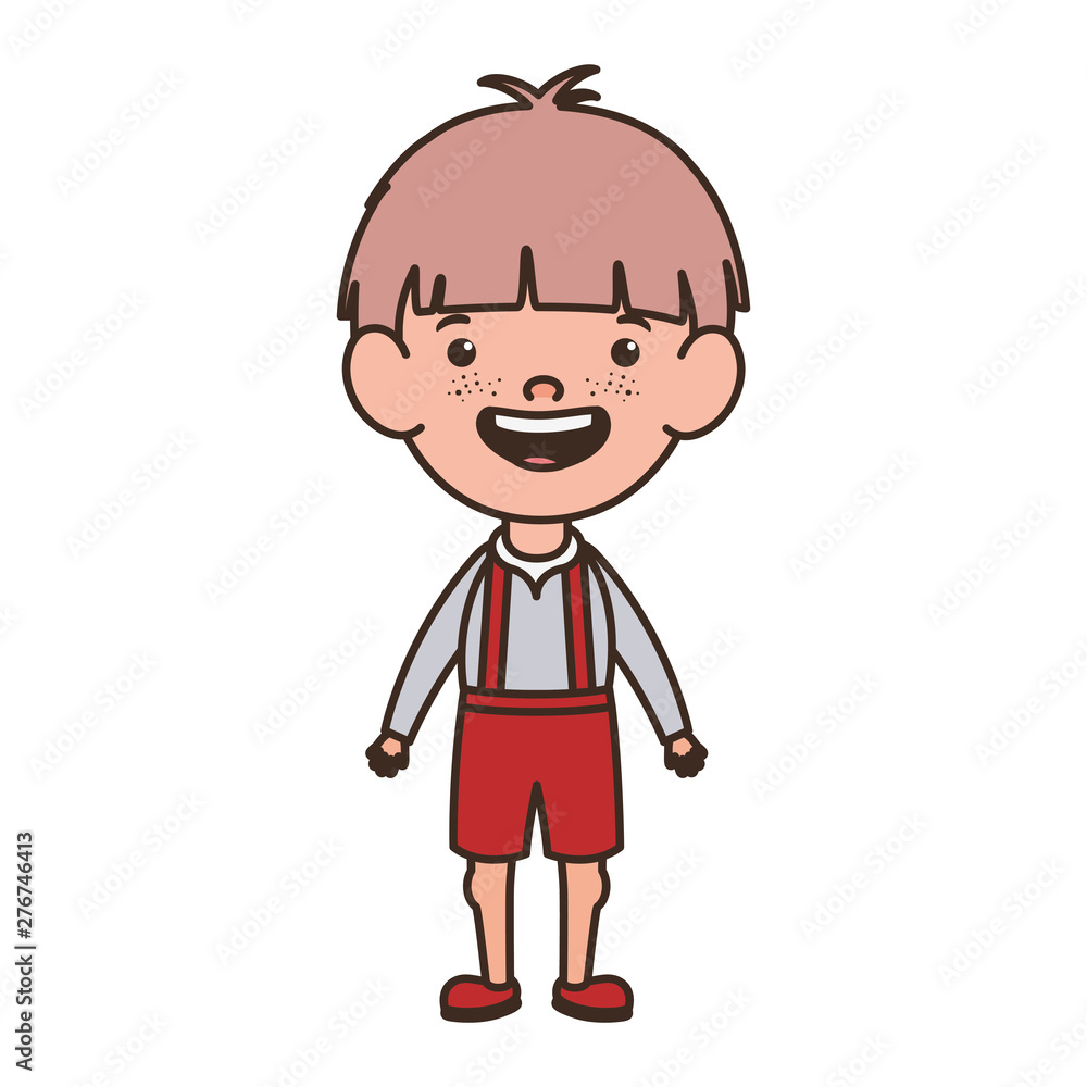 student boy standing smiling on white background student boy standing smiling on white background
