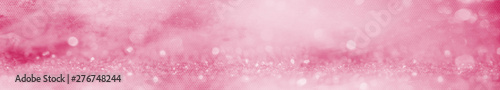 Abstract Panoramic Pink Glitter Background
