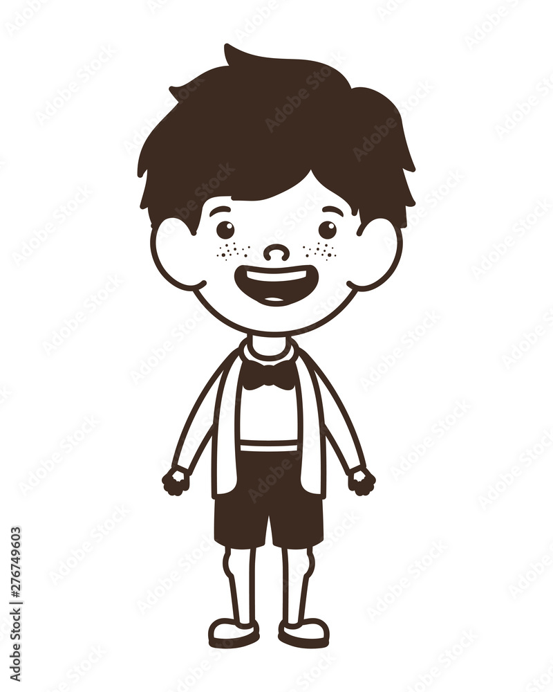 silhouette of student boy standing on white background silhouette of student boy standing on white background