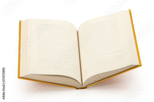 open blank gold book - cilipping path