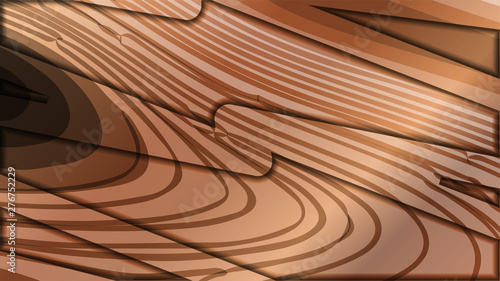 abstract wave background with wooden patterns