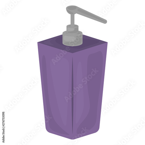 Isolated body cream dispenser. Spa object - Vector
