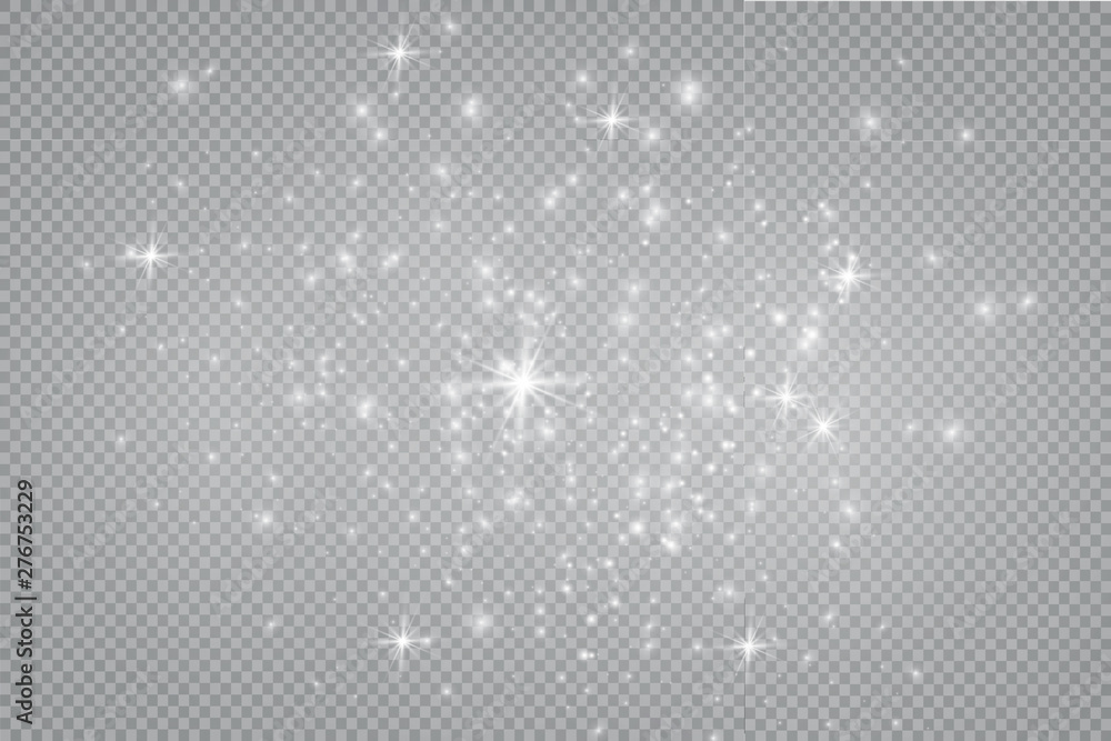 The dust is yellow. yellow sparks and golden stars shine with special light. Vector sparkles on a transparent background. Christmas light effect. Sparkling magical dust particles. The dust is yellow. yellow sparks and golden stars shine with special light. Vector sparkles on a transparent background. Christmas light effect. Sparkling magical dust particles.