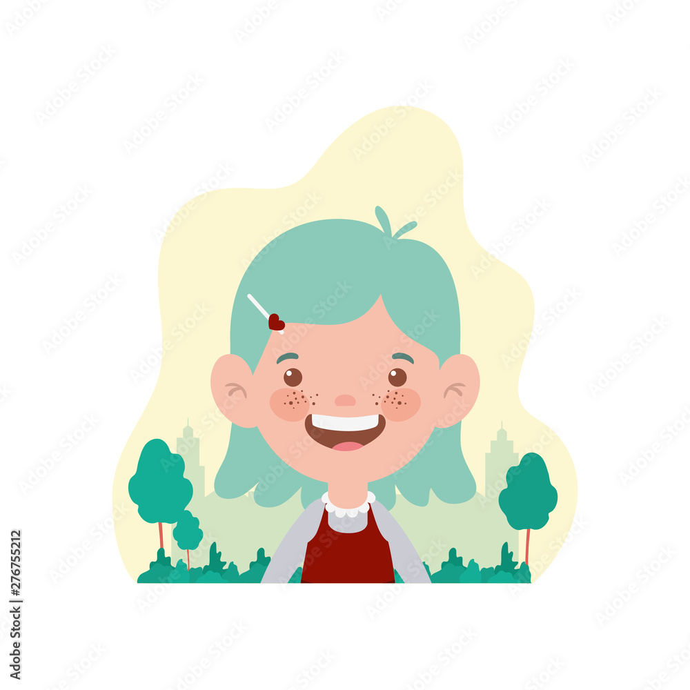 student girl smiling with landscape background student girl smiling with landscape background