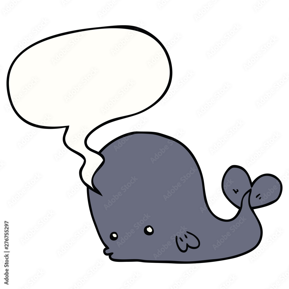 cartoon whale and speech bubble cartoon whale and speech bubble