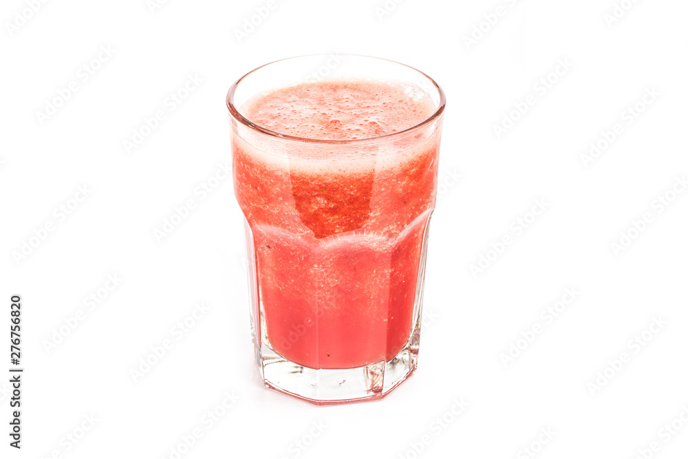 fresh watermelon juice isolated on white background fresh watermelon juice isolated on white background