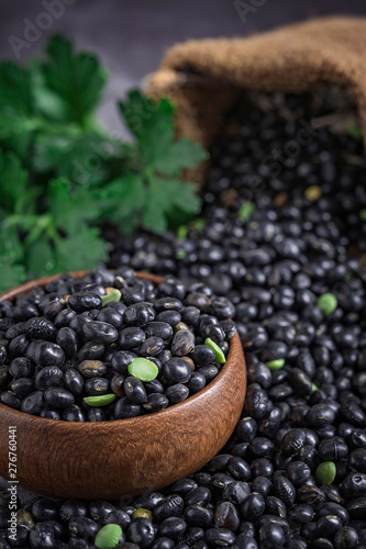 black beans in a bowl