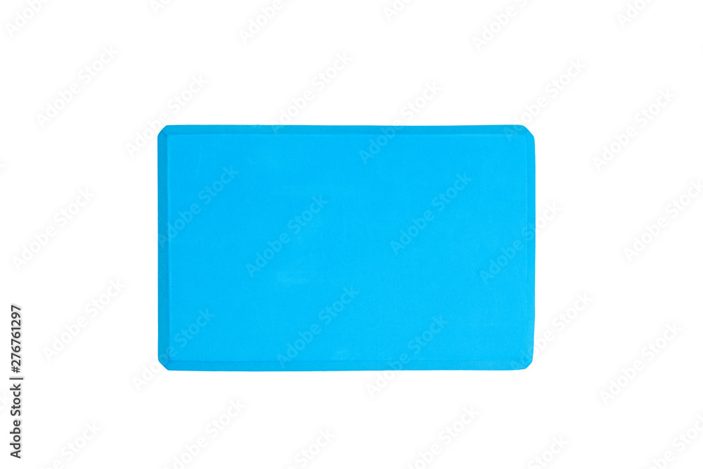 Block for stretching isolated on white Block for stretching isolated on white