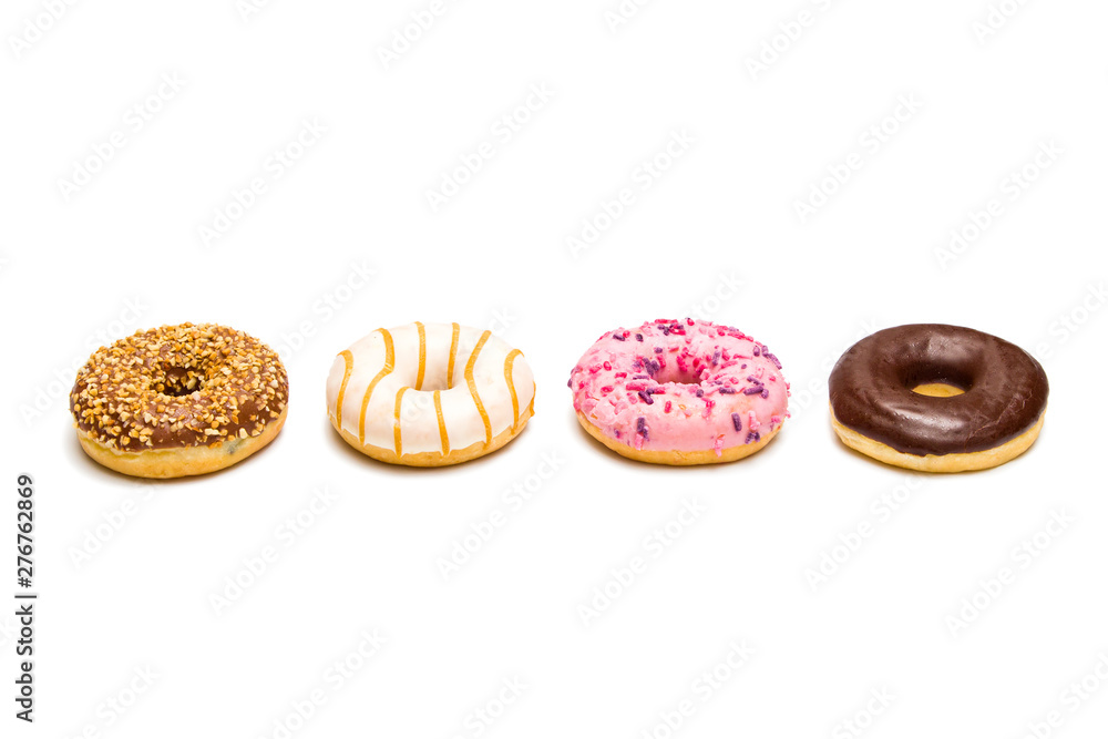 Delicious and beautiful fresh donuts Delicious and beautiful fresh donuts