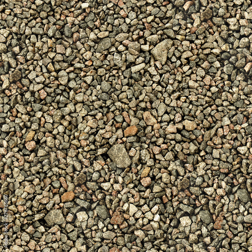 Seamless texture of gray stone granite rubble