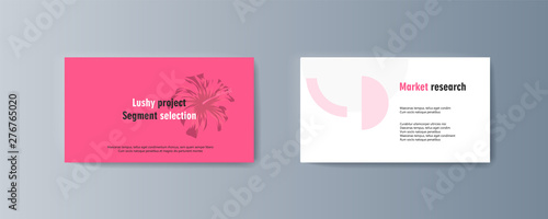 Set of brochures for marketing the promotion goods and services on market