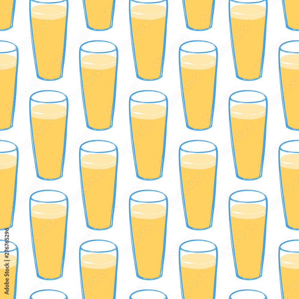 Seamless pattern with light beer Seamless pattern with light beer