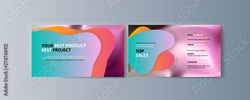 Set of brochures for marketing the promotion goods and services on market