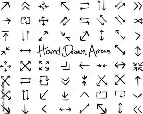Hand Drawn Arrows Infographic Elements
