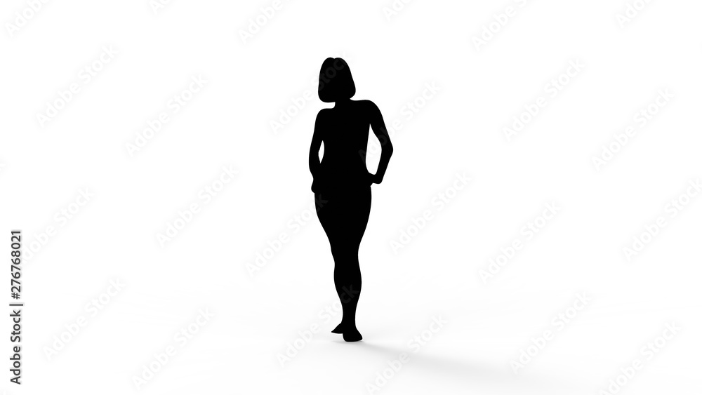 3d rendering of the silhouette of a person isolated in white background 3d rendering of the silhouette of a person isolated in white background