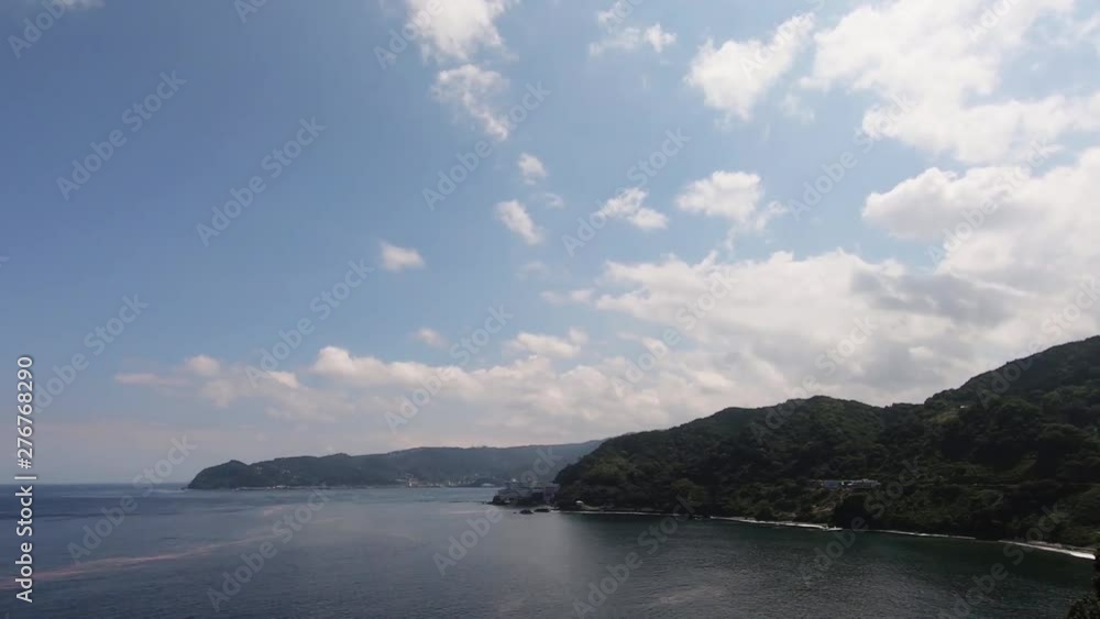 Japan coast scenery. From Atami City, Shizuoka Prefecture to Izu Japan coast scenery. From Atami City, Shizuoka Prefecture to Izu