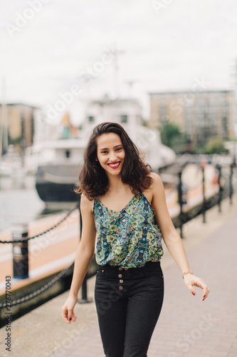 Portrait of a young, beautiful woman.