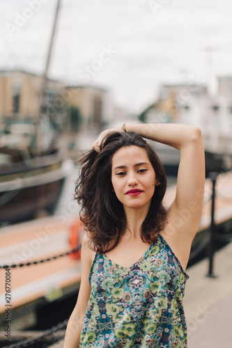 Portrait of a young, beautiful woman.