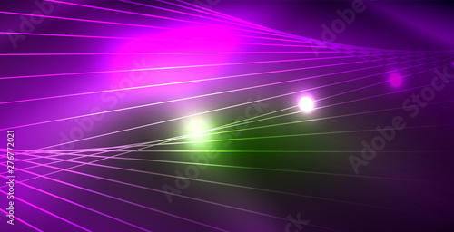 Shiny neon space background