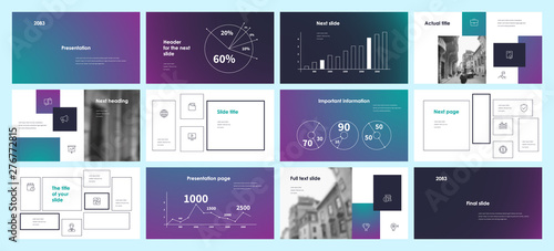Presentation template design