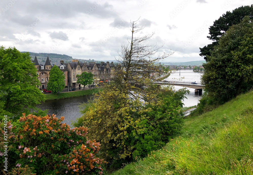 Inverness on the Ness River, Scotland