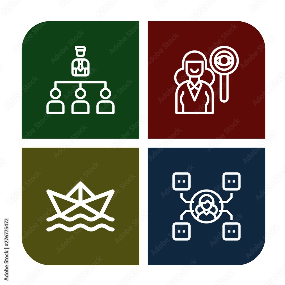 Set of skills icons such as Organization, Headhunting, Paper ship, Skill , skills Set of skills icons such as Organization, Headhunting, Paper ship, Skill , skills