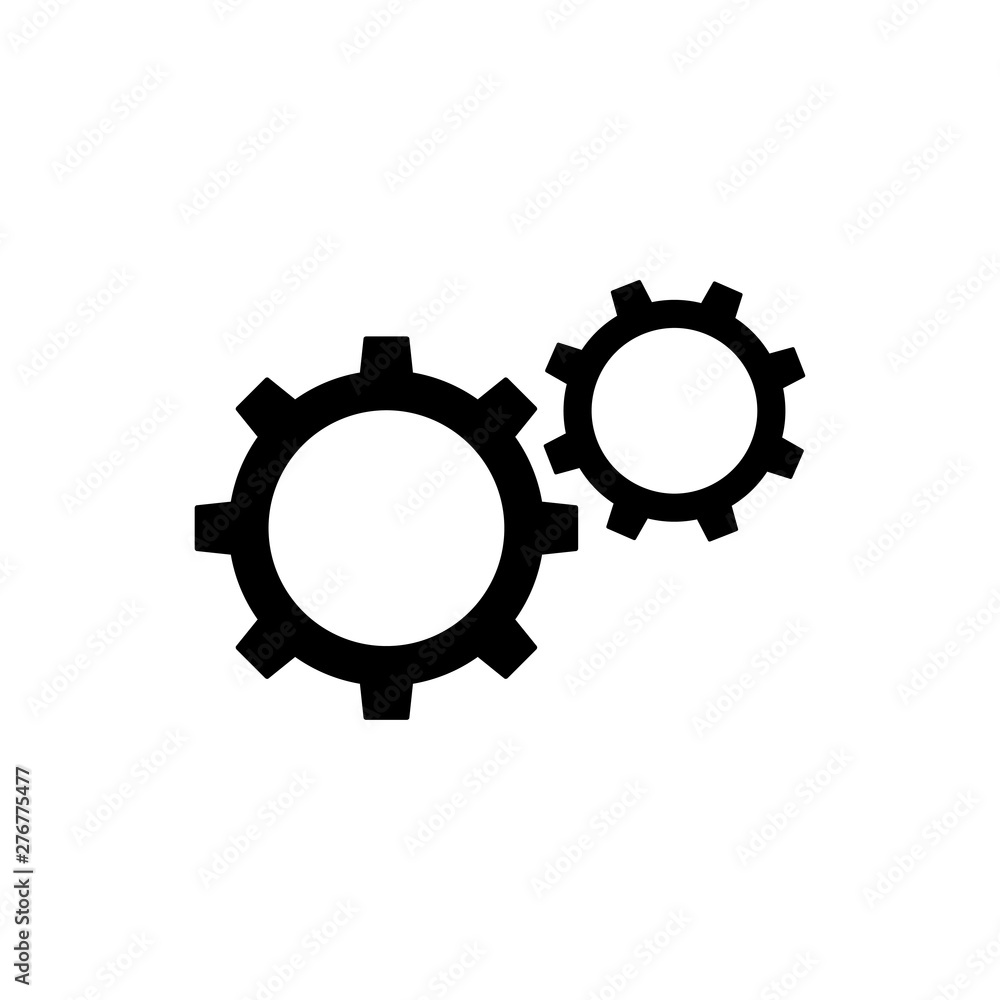 Gear Settings Icon Vector Illustration - Vector Gear Settings Icon Vector Illustration - Vector