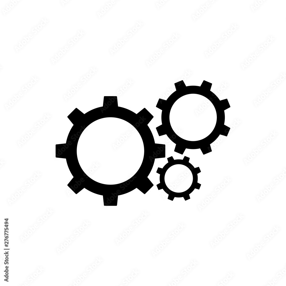 Gear Settings Icon Vector Illustration - Vector Gear Settings Icon Vector Illustration - Vector