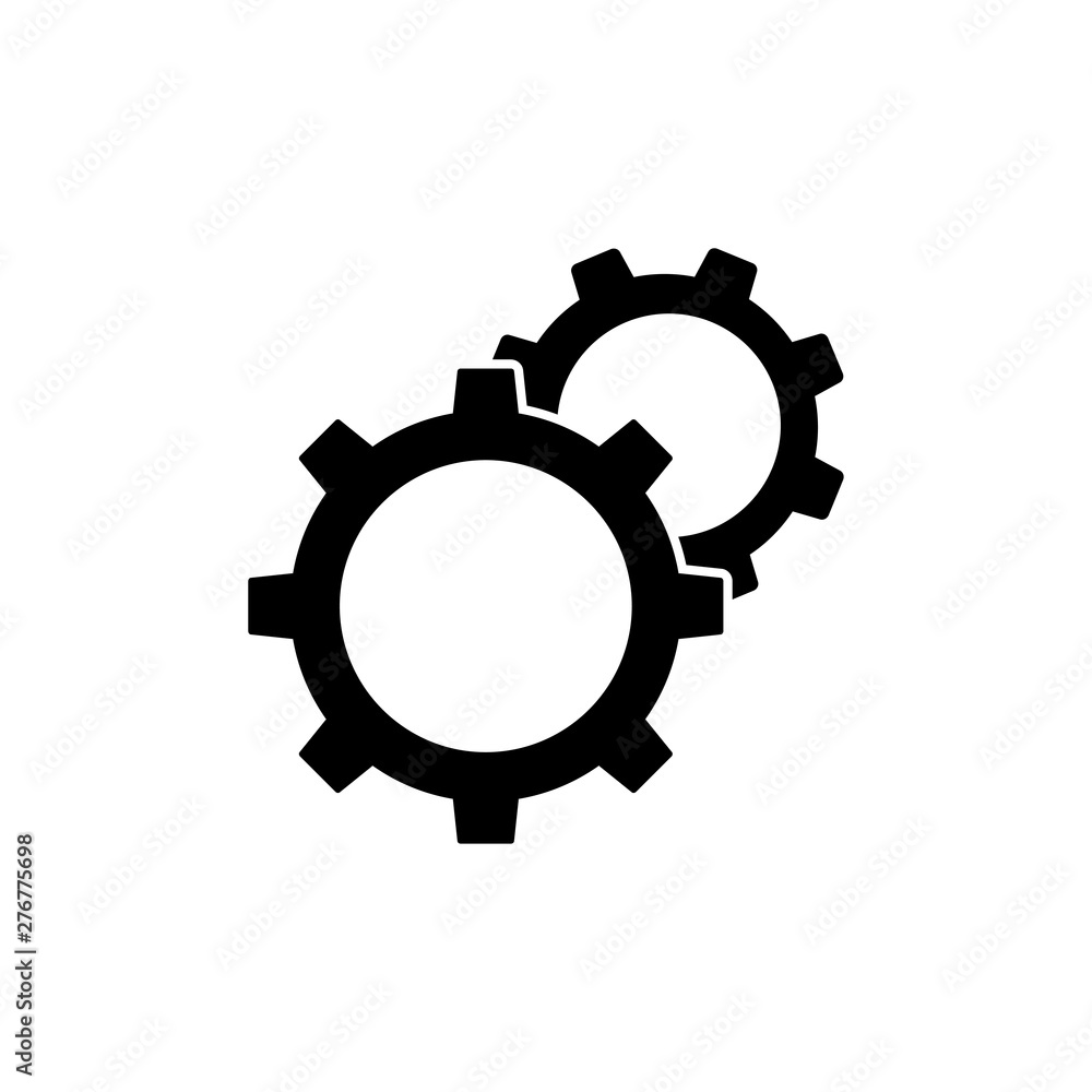 Gear Settings Icon Vector Illustration - Vector