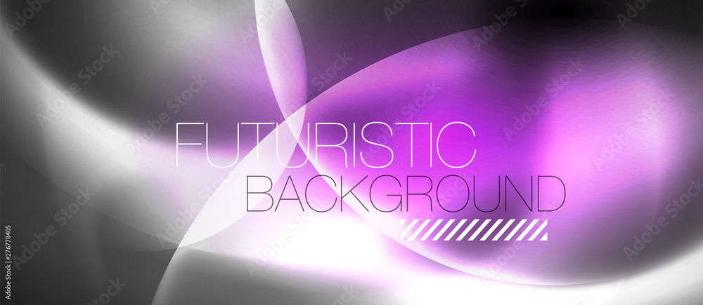 Shiny neon color light with circles abstract background Shiny neon color light with circles abstract background