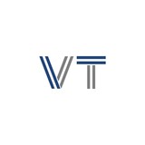VT lines letter logo