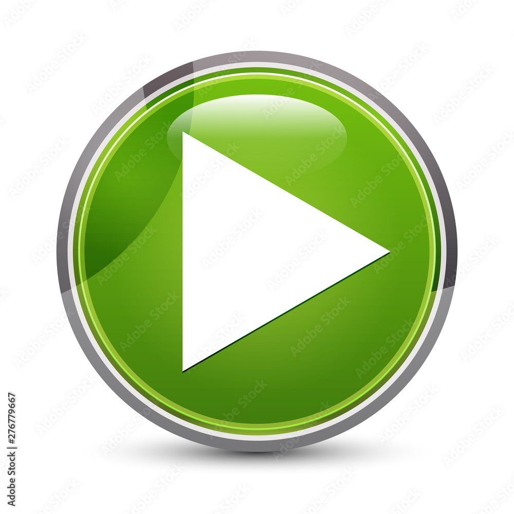 Play icon elegant green round button vector illustration Play icon elegant green round button vector illustration