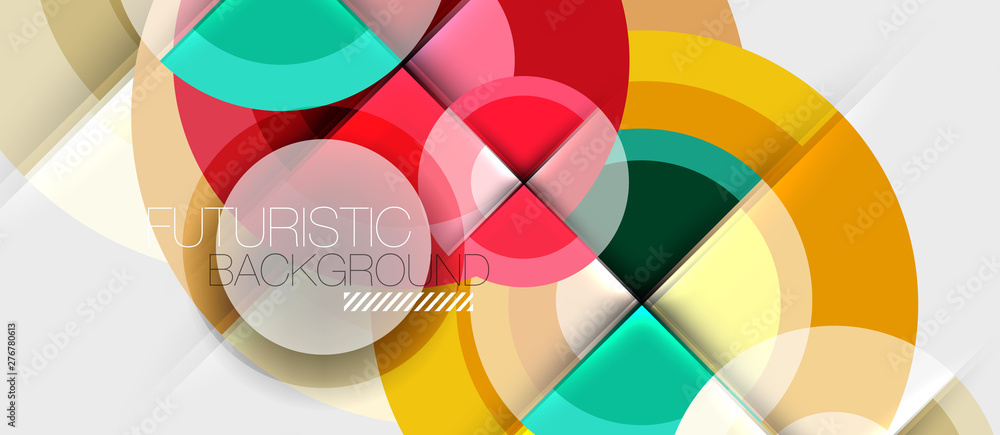 Geometric design abstract background - circles Geometric design abstract background - circles