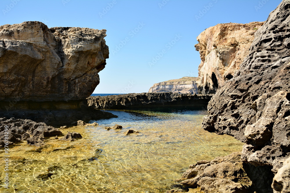 Dwejra Bay on Gozo island