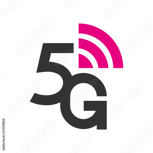 5G Logo network wireless systems and internet vector illustration. 5G banner concept. Vector sign, symbol 5G. Technology sci-fi concept. EPS 10.