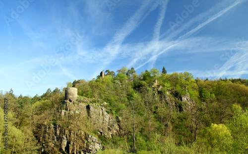 Castle ruin Zboreny Kostelec, Czech republic