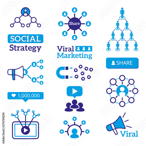 Viral Marketing Icons