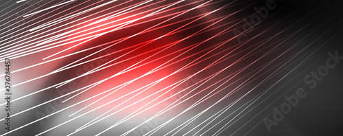 Color light with lines, outer space background, bright rays