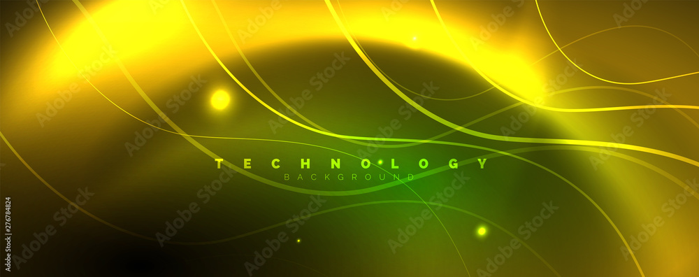 Shiny neon lines template - northern lights glowing blur lines. Futuristic style glow neon 80s disco club or night party techno template Shiny neon lines template - northern lights glowing blur lines. Futuristic style glow neon 80s disco club or night party techno template
