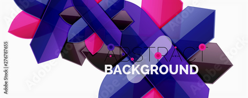 Abstract color lines dynamic background, modern material design style